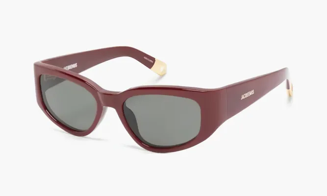 Аксессуары Jacquemus Glasses «Currant» бордовый
