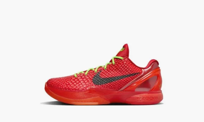 Для баскетбола Nike Kobe 6 GS Protro «Reverse Grinch» красный