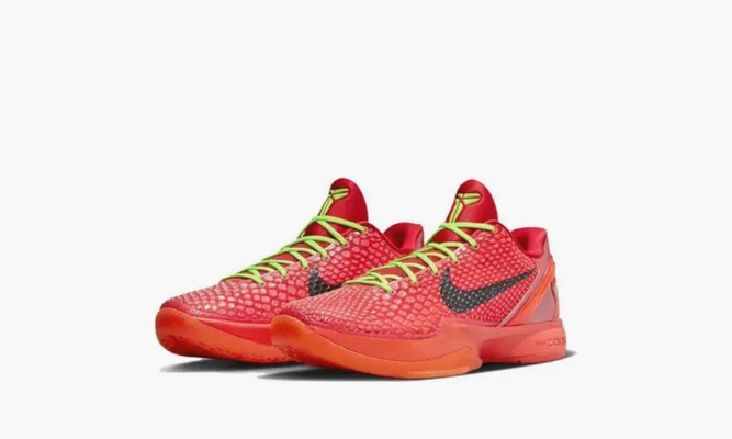 Для баскетбола Nike Kobe 6 GS Protro «Reverse Grinch» красный