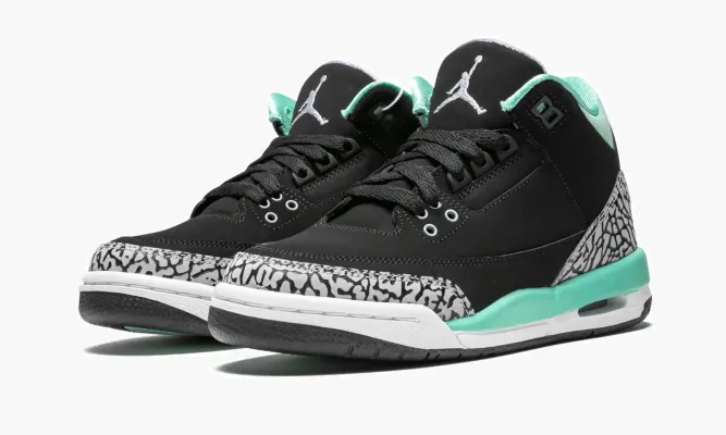 Кроссовки Air Jordan 3 Retro GS «Black Mint» черный
