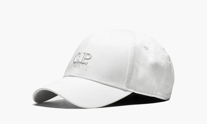 Аксессуары C.P. Company Gabardine Logo Cap «White» белый