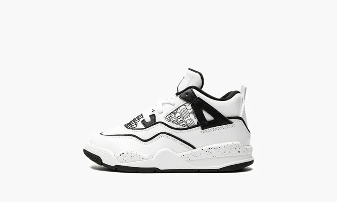 Для самых маленьких Air Jordan 4 Retro TD «Diy» белый