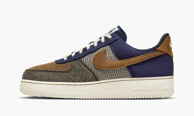 Кроссовки Air Force 1 '07 PRM «Tweed Corduroy» разноцветный