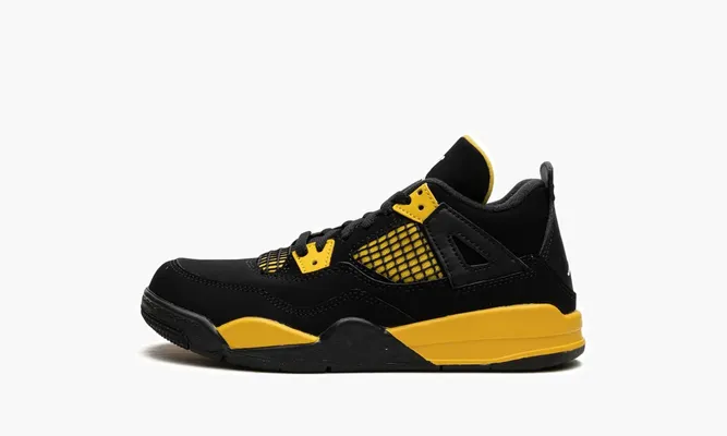 Для самых маленьких Air Jordan 4 Retro PS «Thunder 2023» черный