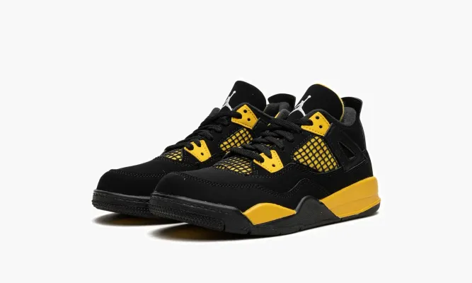 Для самых маленьких Air Jordan 4 Retro PS «Thunder 2023» черный