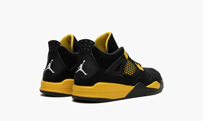 Для самых маленьких Air Jordan 4 Retro PS «Thunder 2023» черный