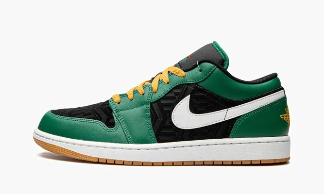 Кроссовки Air Jordan 1 Low SE «Holiday Special - Malachite Green» черный