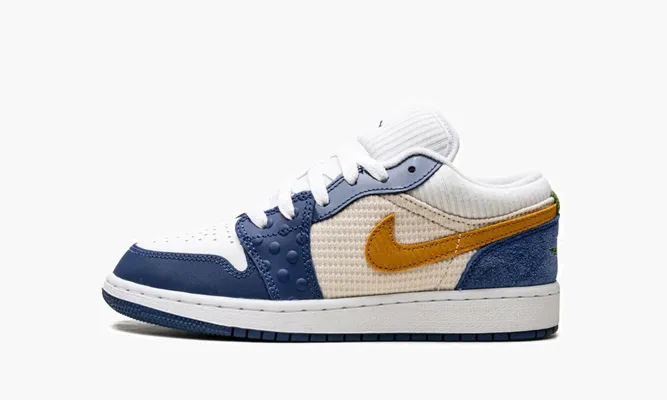 Кроссовки Air Jordan 1 Low GS «Messy Room» синий