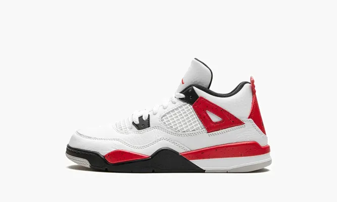 Для самых маленьких Air Jordan 4 PS «Red Cement» белый