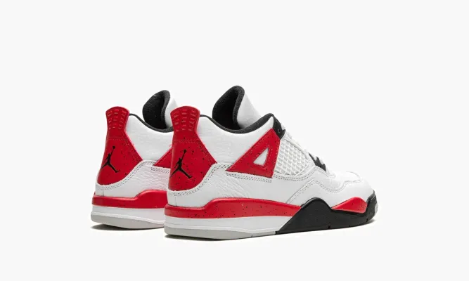 Для самых маленьких Air Jordan 4 PS «Red Cement» белый