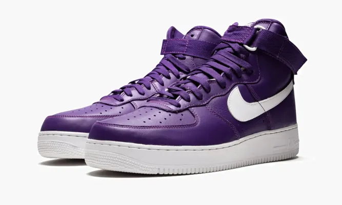 Кроссовки Air Force 1 High Retro QS «Purple / White» фиолетовый