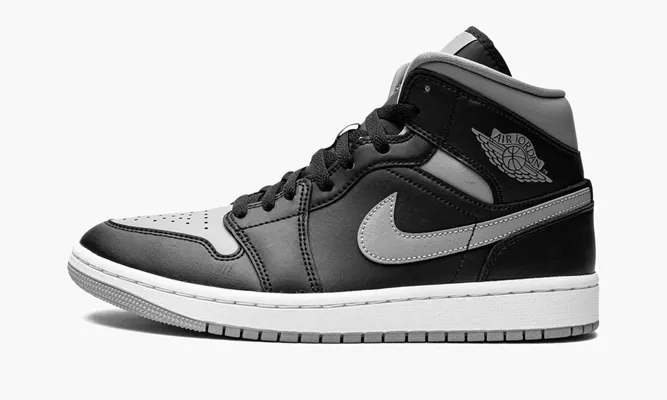 Кроссовки Air Jordan 1 Mid WMNS «Shadow» черный