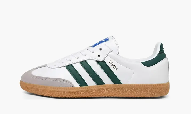 Кроссовки Adidas Samba OG «Collegiate Green» зеленый