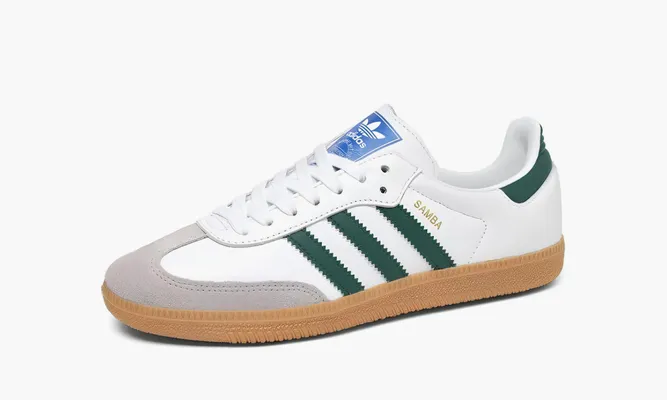 Кроссовки Adidas Samba OG «Collegiate Green» зеленый