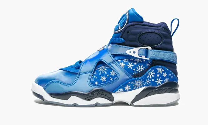 Кроссовки Air Jordan 8 Retro GS «Snowflake» синий