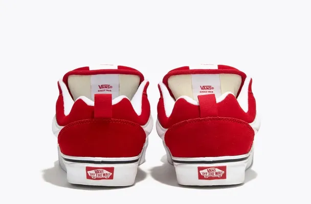 Кроссовки Vans Knu Skool «Red White» красный