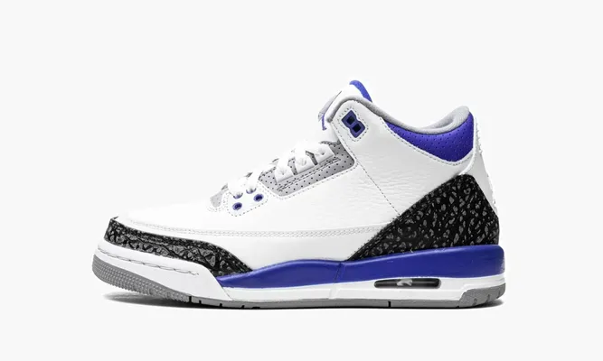 Кроссовки Air Jordan 3 GS «Racer Blue» белый
