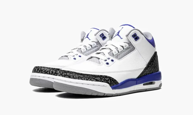 Кроссовки Air Jordan 3 GS «Racer Blue» белый