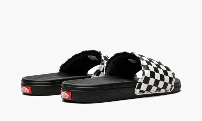 Кроссовки Vans La Costa Slide-on «Checkerboard» черный,белый