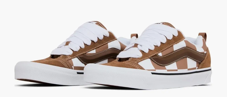 Кроссовки Vans Knu-Skool 'Mega Check Brown' коричневый