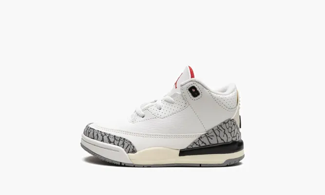 Для самых маленьких Air Jordan 3 TD «White Cement Reimagined 2023» белый
