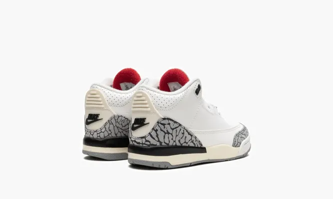Для самых маленьких Air Jordan 3 TD «White Cement Reimagined 2023» белый