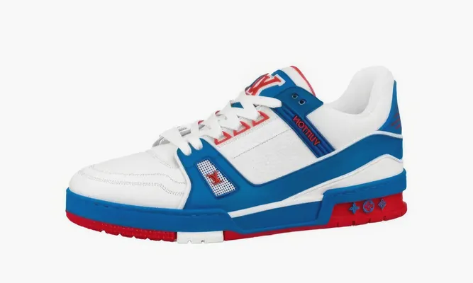 Кроссовки Louis Vuitton Trainer «Blue» синий
