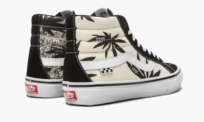 Кроссовки Vans Skate Sk8-hi Reissue «Grosso '88 - Palms» черный,белый
