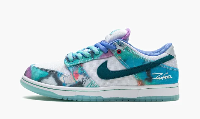 Кроссовки Dunk Low SB «Futura Laboratories - Bleached Aqua» разноцветный