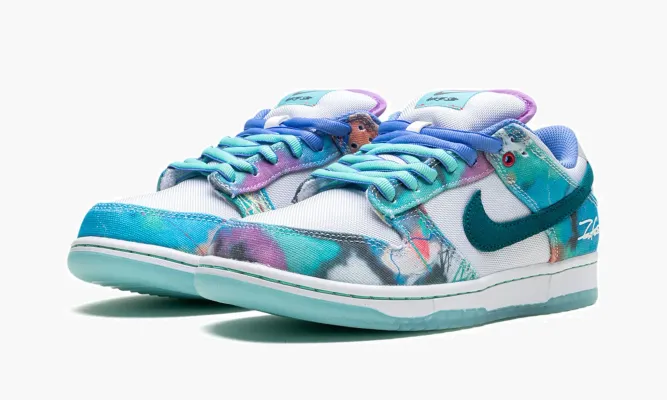 Кроссовки Dunk Low SB «Futura Laboratories - Bleached Aqua» разноцветный