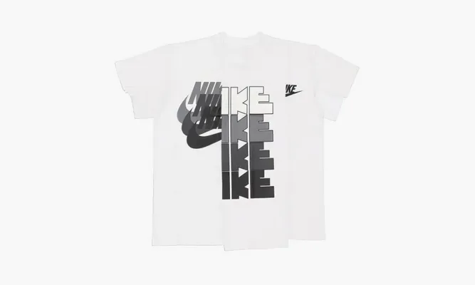 Одежда Nike X Sacai T-shirt Hybrid «White» белый