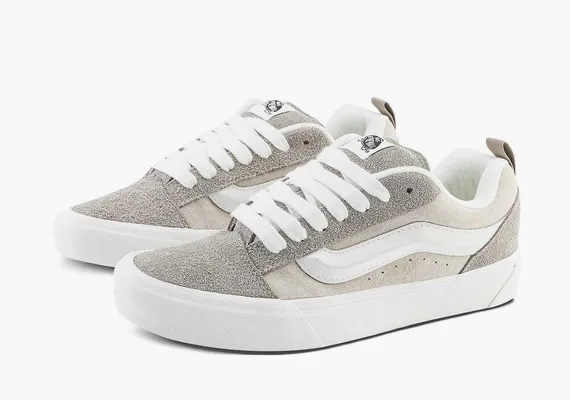 Кроссовки Vans Knu-Skool «Hairy Suede - Trek» бежевый