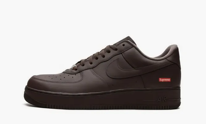 Кроссовки Nike Air Force 1 Low «Supreme Baroque Brown» коричневый