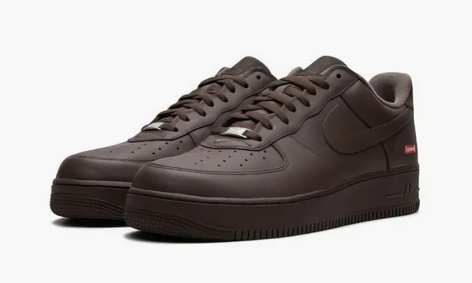Кроссовки Nike Air Force 1 Low «Supreme Baroque Brown» коричневый