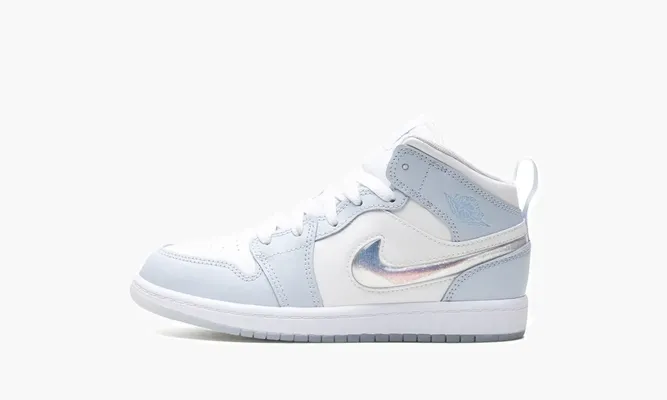 Для самых маленьких Air Jordan 1 Mid PS «Glitter Swoosh» синий
