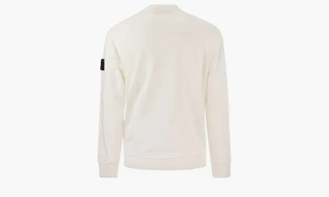 Одежда Stone Island Cotton Crew-neck Sweatshirt «White» белый