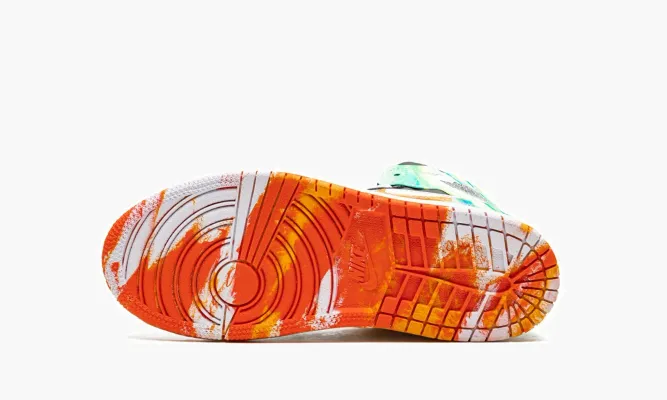 Кроссовки Air Jordan 1 Mid SE «Wavy» белый