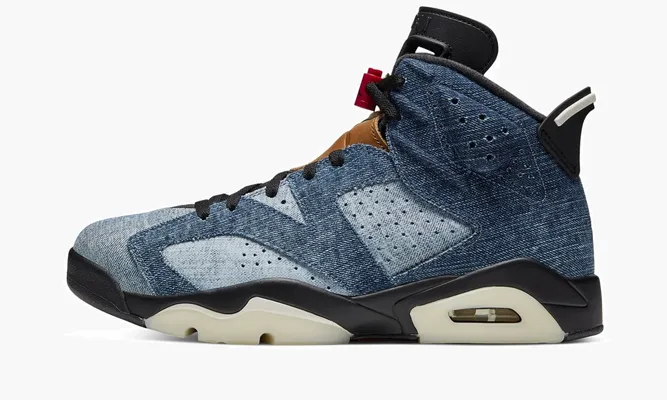 Кроссовки Air Jordan 6 «Washed Denim» синий