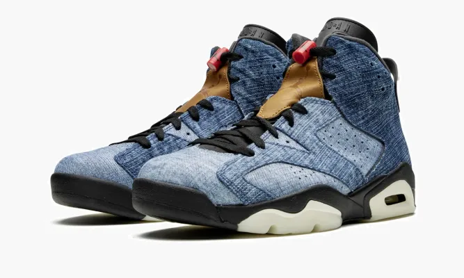 Кроссовки Air Jordan 6 «Washed Denim» синий