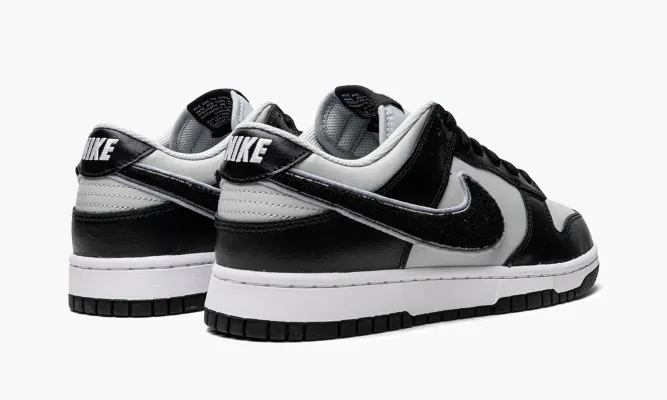 Кроссовки Nike Dunk Low «Chenille Swoosh Black Grey» черный