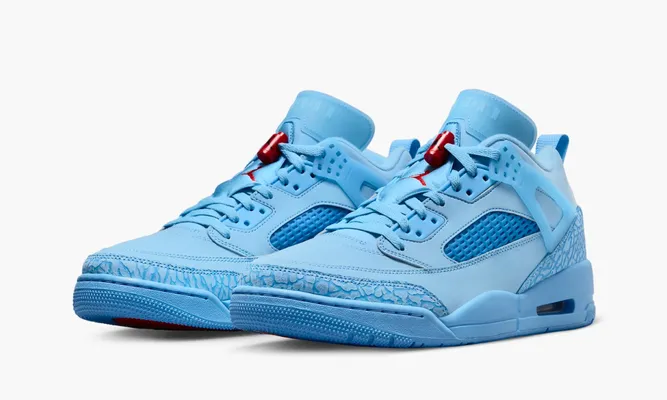 Кроссовки Air Jordan Spizike Low «Houston Oilers» lightBlue