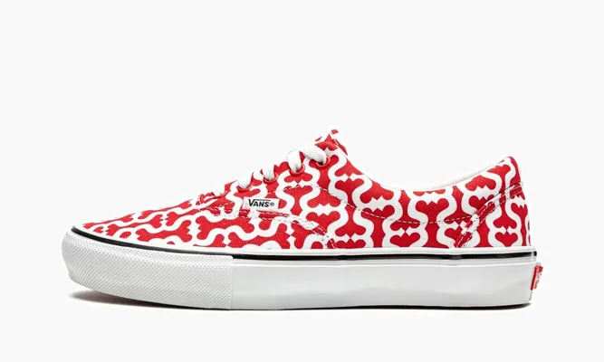 Кроссовки Vans Skate Era «Supreme - Monogram S - Red» красный,белый