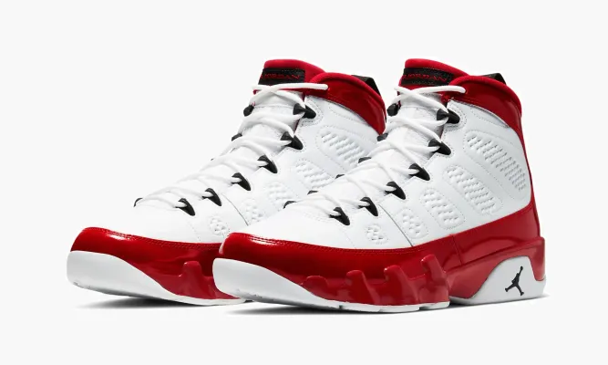 Кроссовки Air Jordan 9 «White / Red / Black» белый
