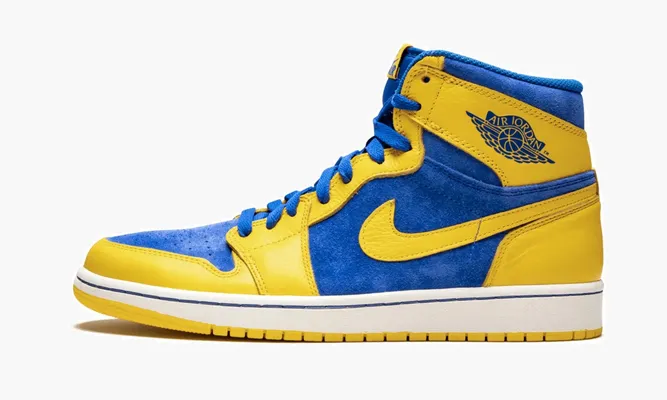 Кроссовки Air Jordan 1 Retro High OG «Laney» желтый