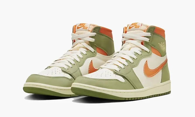 Кроссовки Air Jordan 1 High OG «Craft Celadon» зеленый