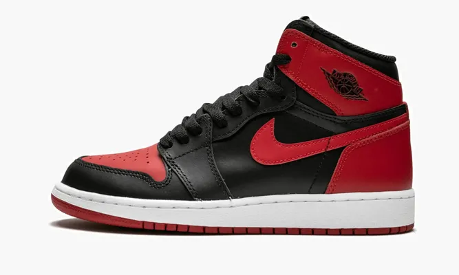 Кроссовки Air Jordan 1 Retro High OG Bg «Banned 2016» черный