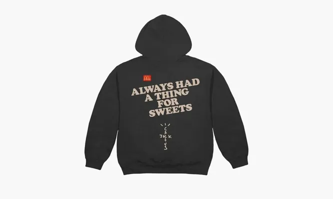 Одежда Cactus Jack by Travis Scott x McDonald's Apple Pie Hoodie 'Black' d1b8e210f85775c135adfde7bd60a12e
