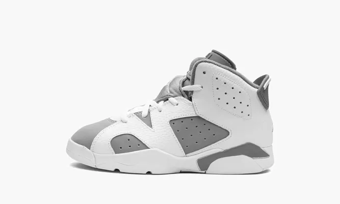 Для самых маленьких Air Jordan 6 PS «Cool Grey» белый