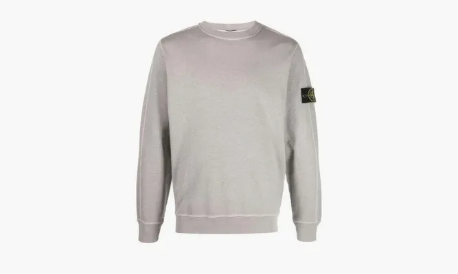 Одежда Stone Island Cotton Crew-neck Sweatshirt «Grey» серый