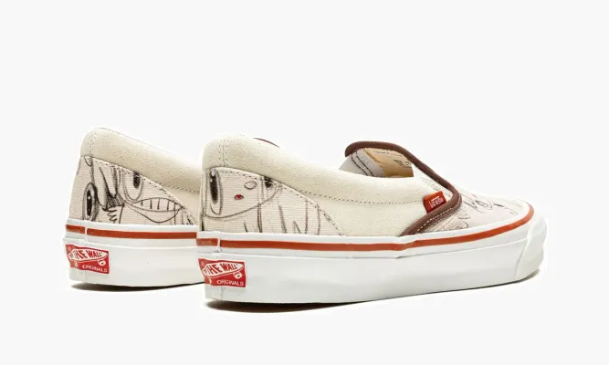 Кроссовки Vans OG Classic Slip-on «Javier Calleja - Potting Soil» белый